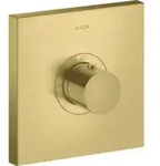 hansgrohe Fertigset ShowerSelect HF UP-Thermostat, eckig, brushed brass