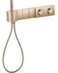 hansgrohe Fertigmotageset Sel. Axor Edge UP-Thermostat, 3 Verb, Dia.Schl, pol. r gol