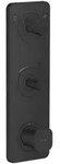 hansgrohe Thermostat-Modul Axor Citterio C cubic cut, mattschwarz, UP mit Platte