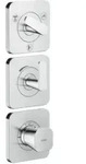 hansgrohe Thermostat-Modul Axor Citterio C ohne Struktur, chrom, UP mit Rosetten