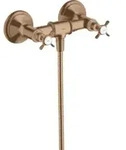 hansgrohe Zweigriff-Brausearmatur Axor Montreux AP, 1 Verbr., m Kreuzgr.,...