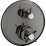 hansgrohe Fertigmontageset Axor Montreux UP-THM, m Ab- + Um-V, Kreuz, pol. bla vc
