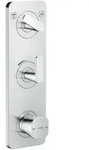 hansgrohe Thermostat-Modul Axor Citterio C ohne Struktur, chrom, UP mit Platte