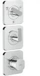 hansgrohe Thermostat-Modul Axor Citterio C cubic cut, chrom, UP mit Rosetten
