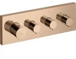 hansgrohe Fertigmontageset Axor Starck UP-Thermostat, eck., 3 Verbr., pol. r gol
