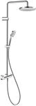 Duravit Duschsystem 1000 MinusFlow Ausl. 354mm, mit Brausethermostat, chrom