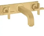 hansgrohe Fertigmontageset Axor Citterio UP-3-Loch-Waschtischarmatur, m Kreuz, brush.