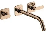 hansgrohe Fertigset Axor Citterio M UP-3-Loch-Waschtischarmatur, A 226mm, Ros, pol. r