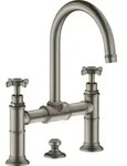 hansgrohe Zwei-Griff-Waschtischarmatur 220 Axor Montreux A 175mm, m Kreuz,