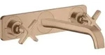 hansgrohe Fertigset Axor Citterio E UP-3-Loch-Waschtischarmatur, A 220mm, Pl, brush.