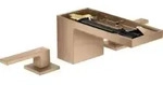 hansgrohe 3-Loch-Waschtischarmatur 70 Axor MyEdition A 151mm, m Pus-Op-Abl, o Pl, b r