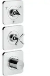 hansgrohe Fertigset Axor Citterio E UP-Thermostat 380/120, m Ros, Edelstahl-Optik