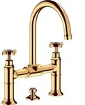 hansgrohe Zwei-Griff-Waschtischarmatur 220 Axor Montreux A 175mm, m Kreuz,