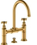 hansgrohe Zwei-Griff-Waschtischarmatur 220 Axor Montreux A 175mm, m Kreuz,