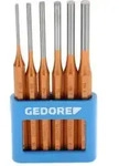 Gedore Splinttreiber-Satz inkl. PVC-Halter, 6-teilig, Stahl/Lackierung, Silber/Kupfer