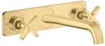 hansgrohe Fertigset Axor Citterio E UP-3-Loch-Waschtischarmatur, A 220mm, Pl, b gol