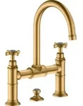 hansgrohe Zwei-Griff-Waschtischarmatur 220 Axor Montreux A 175mm, m Kreuz,