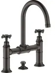 hansgrohe Zwei-Griff-Waschtischarmatur 220 Axor Montreux A 175mm, m Kreuz,