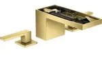 hansgrohe 3-Loch-Waschtischarmatur 70 Axor MyEdition A 151mm, m Pus-Op-Abl, o Pl, po