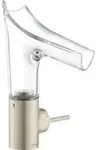 hansgrohe Waschtisch-Einhebelmischer Axor Starck V 140 m Glas, unver Abl.garn, brush.