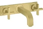 hansgrohe Fertigmontageset Axor Citterio UP-3-L-Waschtischarmatur, m Kreuzgr., brush.