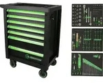 KS Tools COMPETITION Werkstattwagen mit 7 Schubladen und 119 Premium-Werkzeugen