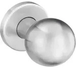 edi OT-Knopf 1052/5020 rund, auf Rosette silberfarbig eloxiert
