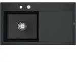 V&B Sp&uuml;le Subway Style 50 li, m Abl.garn, Exzenter, pure black