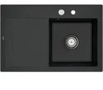 V&B Sp&uuml;le Subway Style 45 re, m Abl.garn, Exzenter, pure black