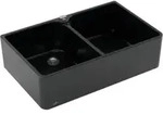V&B Sp&uuml;lstein Doppelbecken 80 X m Abl.garn, Exzenter, pure black