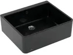 V&B Sp&uuml;lstein Einzelbecken 60 X m Abl.garn, Handbet&auml;tigung, pure black