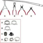 KS Tools KFZ Schlauchschellenzangen-Satz, 4-teilig
