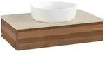 V&B Waschtischunterschrank ohne Frontstruktur Antao 80x19x50cm, WBP-farbe botti., w.