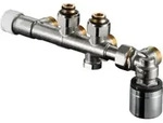 Oventrop Anschlussarm. Multiblock T-RTL G 3/4 &Uuml;MxG 3/4 AG, Eckform
