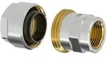 Flamco bergangsverschraub. PLUS SRA IG G 1/2 Fx1/2", f Schwarzr., MS vernickelt