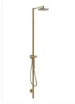hansgrohe Nature Duschs&auml;ule Axor Starck m Kopfbrause, Handbrause, brushed bronze
