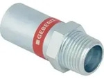 Geberit bergang Mapress C-Stahl d 42xR 1 1/2, m AG u Einschub, verzinkt