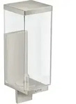 hansgrohe Lotionssp Axor Uni Rectangular Glas, Wandmontage, Edelstahl-Optik