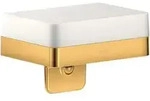 hansgrohe Lotionspender Axor universal mit Ablage, Glas, polished gold optic