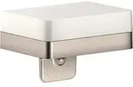 hansgrohe Lotionspender Axor universal mit Ablage, Glas, Edelstahl-Optik