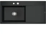V&B Sp&uuml;le Subway Style 60 li, m Abl.garn, Exzenter, pure black