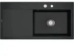 V&B Sp&uuml;le Subway Style 60 re, m Abl.garn, Exzenter, pure black