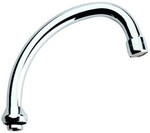 Grohe Rohrauslauf 13071 Ausladung 140mm schwenkbar ohne Anschlag chrom (13071000)