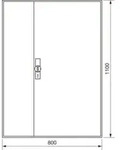 Hager Z&auml;hlerschrank,universZ 1100x800x160,IP44 ZB33ES