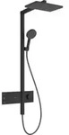 hansgrohe Showerpipe Raindance Alive Q 2jet, EcoSmart, 7,6 l/min, schwarz matt