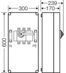 Hensel Lastschaltergeh&auml;use 250A 3p.+PE+N Mi 7455