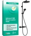 hansgrohe Showerpipe ACT S 1j Thermostat EcoSmart 8 l/m mattschwarz