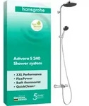 hansgrohe Showerpipe ACT S 240 1j Wannen-THM EcoSmart chrom