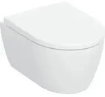Geberit iCon Set Wand-WC, Tiefsp&uuml;ler 35,5x49cm, vrk Ausl., m Sitz, we. K-Tect