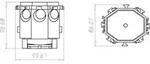 KAISER Decken-Verbindungsdose 1265-12 &Oslash; 35mm 2-tlg.